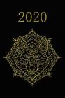 2020: Agenda semainier 2020 - Calendrier des semaines 2020 - Or noir, Loup By Gabi Siebenhuhner Cover Image