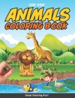 Animals kids Coloring Book: JUMBO with lions, fishes, giraffes, monkeys, tigers and more for kids boys girls 3,4,6,7,8 activity fun creative color By Craft Genius Books Kids Cover Image