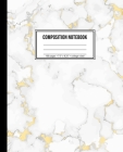 Composition Notebook: College Ruled White Marble Notebook With 100 Pages By Marble Writing Books Cover Image