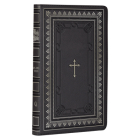 KJV Holy Bible Standard Size Faux Leather Red Letter Edition - Thumb Index & Ribbon Marker, King James Version, Black/Gold Cross By Christian Art Gifts (Created by) Cover Image
