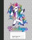 Graph Paper 5x5: CATALEYA Unicorn Rainbow Notebook Cover Image