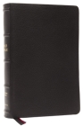 Kjv, Large Print Verse-By-Verse Reference Bible, MacLaren Series, Premium Goatskin Leather, Black, Comfort Print: Holy Bible, King James Version By Thomas Nelson Cover Image