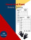 Hand And Foot Score Sheets: Perfect Scorebook for Hand and Foot for Score Keeping By Jeff Ruiz Cover Image