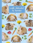 Bunny Notebook: Easily Distracted by Bunnies - Cute Baby Bunny Rabbit Notebook for Boys Girls and Women - Watercolor Paintings of Favo By Dajil Fine Art Publishing Cover Image