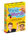 First Words and More: 4 Activity Book Boxed Set with Stickers: My Day; My World; Natural World; Things to Learn (My First Home Learning) Cover Image