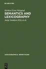 Semantics and Lexicography (Lexicographica. Series Maior #97) Cover Image