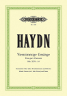 Four-Part Songs for Mixed Choir (or Solo Voices) and Piano: Hob. Xxvc:1-9, Choral Octavo (Edition Peters) By Joseph Haydn (Composer) Cover Image