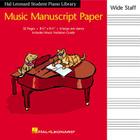 Hal Leonard Student Piano Library Music Manuscript Paper - Wide Staff: Wide Staff Cover Image