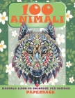 Mandala Libro da colorare per bambini - Paperback - 100 Animali Cover Image
