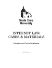 Internet Law: Cases & Materials (2020 Edition) Cover Image