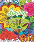 Spring: Large Print Adult Coloring Book Cover Image