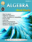 Algebra Quick Starts, Grades 7 - 12 By Wendi Silvano Cover Image