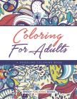 Coloring For Adults, a Doodling Coloring Book Cover Image