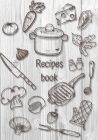 Recipes book: Recipe binder: Elegant recipe holder to Write In Recipe cards, chic Food Graphics design, Document all Your recipe box Cover Image