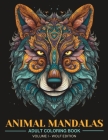 Animal Mandalas: Adult Coloring Book for Stress Relief and Relaxation By Lena Sosica Cover Image