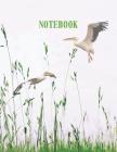notebook: with grass and birds, 8,5 x 11 inch, A4, 44 lines, 100 pages By Essy Sketch Cover Image