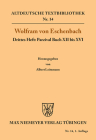 Parzival Buch XII bis XVI (Altdeutsche Textbibliothek #14) Cover Image