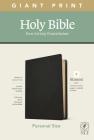NLT Personal Size Giant Print Bible, Filament Enabled Edition (Red Letter, Genuine Leather, Black) Cover Image