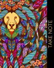 Take Note: Colorful Deco Lion Notebook Cover Image