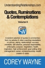 Quotes, Ruminations & Contemplations - Volume II By Corey Wayne Cover Image
