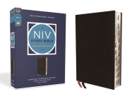 NIV Study Bible, Fully Revised Edition, Bonded Leather, Black, Red Letter, Thumb Indexed, Comfort Print By Kenneth L. Barker (Editor), Mark L. Strauss (Editor), Jeannine K. Brown (Editor) Cover Image