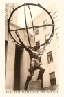 Vintage Journal Atlas Statue, Rockefeller Center, New York City Cover Image
