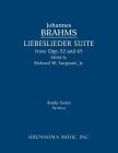 Liebeslieder Suite from Opp.52 and 65: Study score By Johannes Brahms, Jr. Sargeant, Richard W. (Editor) Cover Image