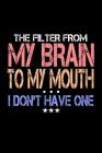 The Filter From My Brain To My Mouth I Don't Have One: Bitchy Smartass Quotes - Funny Gag Gift for Work or Friends - Cornell Notebook For School or Of By Mini Tantrums Cover Image