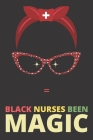 Black Nurses Been Magic: Red Bandana Black Nurse Record & Monitor Blood Pressure at Home. 6x9 Inches 100 Pages Log Book Daily Readings, Comment By Black Deep Magic Cover Image