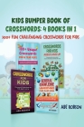 Kids Bumper Book of Crosswords: 300+ Fun Challenging Crosswords for Kids By Abe Robson Cover Image
