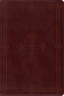 ESV Study Bible, Personal Size (Trutone, Crimson, Engraved Cross Design)  Cover Image