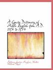 A Concise Dictionary of Middle English from A.D. 1150 to 1580 By Anthony Lawson Mayhew, Walter William Skeat Cover Image