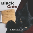 Black Cats 18 month calendar 2021: Black Cats Calendar 2021, 18 Month calendar, 8.5 x 8.5 inches Cover Image