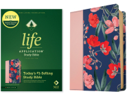 NLT Life Application Study Bible, Third Edition (Leatherlike, Pink Evening Bloom, Red Letter) Cover Image