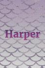 Harper: Writing Paper & Purple Mermaid Cover Cover Image