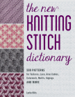 The New Knitting Stitch Dictionary: 500 Patterns for Textures, Lace, Aran Cables, Colorwork, Motifs, Edgings and More By Lydia Klos Cover Image