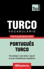 Vocabulário Português Brasileiro-Turco - 9000 palavras By Andrey Taranov Cover Image