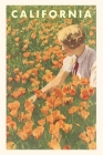 The Vintage Journal Woman sitting in Field of California Poppies By Found Image Press (Producer) Cover Image