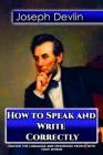 How to Speak and Write Correctly (Golden Classics #46) Cover Image