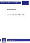 Law and Rhetoric in the Crito (Europaeische Hochschulschriften / European University Studie #56) Cover Image