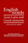 English Words from Latin and Greek Elements Cover Image