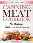 Canning Meat Cookbook for Beginners: Unlock Expert Techniques for Safe Meat Preservation. Dive Deep into Affordable, Flavorful, and Time-Tested Recipe By Emily Stonehouse Cover Image