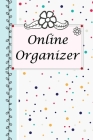 Online Organizer: Internet Password Logbook Large Print With Tabs - Dot Colorful And Gray Background Cover Cover Image