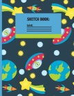 Sketchbook: Nile blue Space Alien cute & elegant Sketch paper to draw and sketch in. By Creative Line Publishing Cover Image