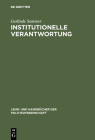 Institutionelle Verantwortung By Gerlinde Sommer Cover Image