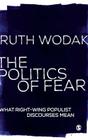 The Politics of Fear: What Right-Wing Populist Discourses Mean Cover Image