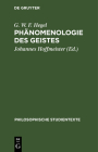 Phänomenologie Des Geistes By G. W. F. Hegel, Johannes Hoffmeister (Editor) Cover Image