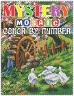 Mystery Mosaic Color By Number: Large Print landscape Adult Coloring Book Intricate Pixel Color By Number By Jakiya Art Book Cafe Cover Image