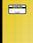 4x4 Graph Paper Composition Notebook: Square Grid or Quad Ruled Paper. Large Size Notebook, Yellow Squares Book Cover. Cover Image