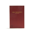CSB Pocket New Testament with Psalms, Burgundy Trade Paper By CSB Bibles by Holman (Editor) Cover Image